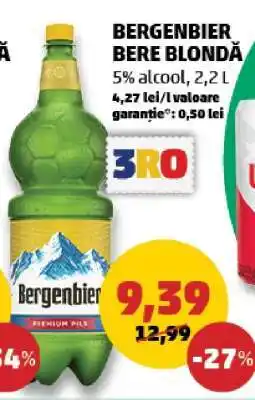 Penny BERGENBIER Bere blondă Ofertă