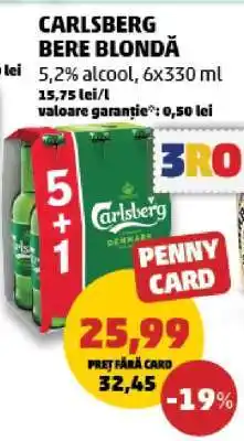 Penny CARLSBERG Bere blondă Ofertă