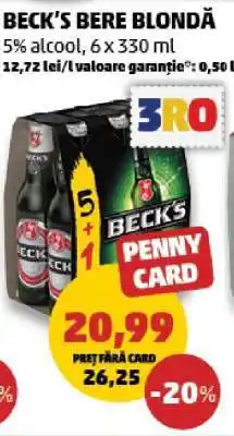 Penny BECK‘S Bere blondă Ofertă