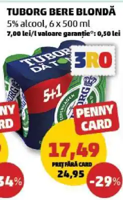Penny TUBORG Bere blondă Ofertă