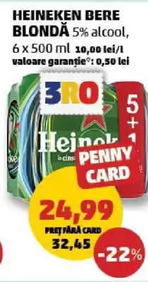 Penny HEINEKEN Bere blondă Ofertă