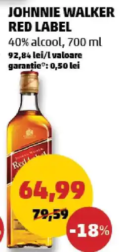 Penny JOHNNIE WALKER Red Label Ofertă