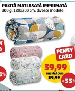 Penny Pilotă matlasată imprimată Ofertă