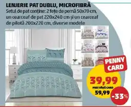 Penny Lenjerie Pat Dublu Microfibră Ofertă