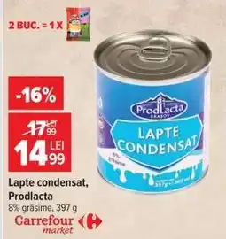 Carrefour Lapte condensat Prodlacta Ofertă