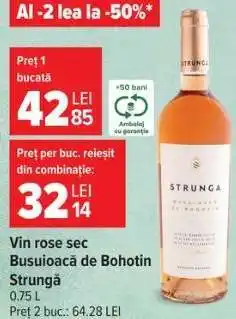 Carrefour Vin rose sec Busuioacă de Bohotin Strunga Ofertă
