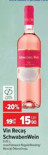 Carrefour Vin Recaș SchwabenWein Ofertă