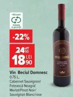 Carrefour Vin Beciul Domnesc Ofertă
