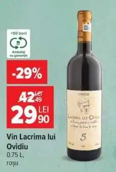 Carrefour Vin Lacrima lui Ovidiu Ofertă