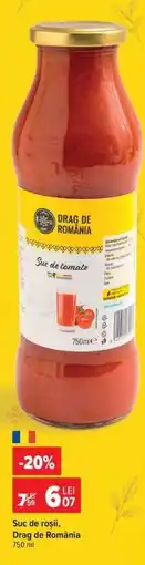 Carrefour Suc de roșii Drag de România Ofertă