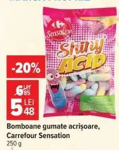 Carrefour Bomboane gumate acrișoare, Carrefour Sensation Ofertă