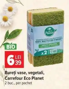 Carrefour Bureți vase, vegetali, Carrefour Eco Planet Ofertă