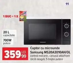 Carrefour Cuptor cu microunde Samsung MS20A3010AH/OL Ofertă