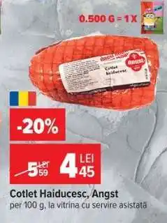Carrefour Cotlet Haiducesc Angst Ofertă