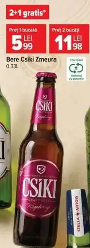 Carrefour Bere Csiki Zmeură Ofertă