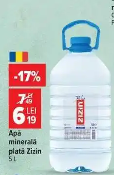 Carrefour Apă minerală plată Zizin 5L Ofertă