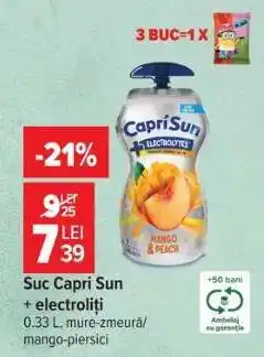 Carrefour Suc Capri Sun + electroliți Ofertă