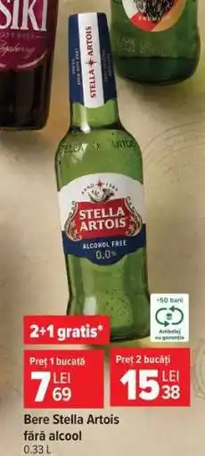 Carrefour Bere Stella Artois fără alcool Ofertă