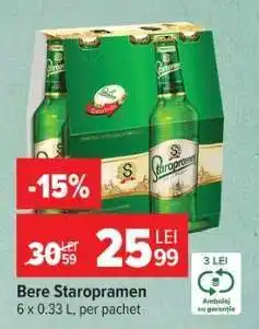 Carrefour Bere Staropramen Ofertă