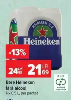 Carrefour Bere Heineken fără alcool Ofertă