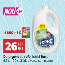 Carrefour Detergent de rufe lichid, Torre Ofertă
