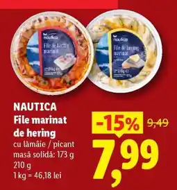 Lidl NAUTICA File marinat de hering Ofertă