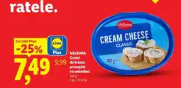 Lidl MILBONA Cremă de brânză proaspătă, cu smântână Ofertă