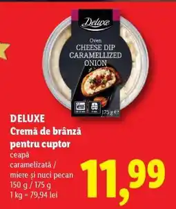 Lidl DELUXE Cremă de brânză pentru cuptor Ofertă