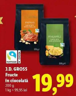 Lidl J.D. GROSS Fructe în ciocolată Ofertă