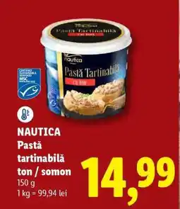 Lidl NAUTICA Pastă tartinabilă ton / somon Ofertă