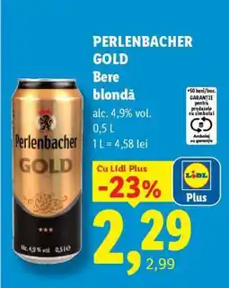 Lidl PERLENBACHER GOLD Ofertă