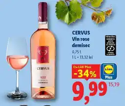 Lidl CERVUS Vin rose demisec Ofertă