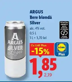 Lidl Argus Bere blondă Silver Ofertă