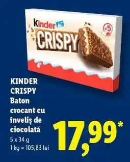 Lidl Kinder Crispy Ofertă