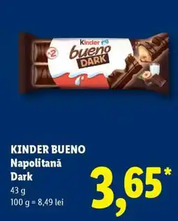 Lidl KINDER BUENO Napolitană Dark Ofertă