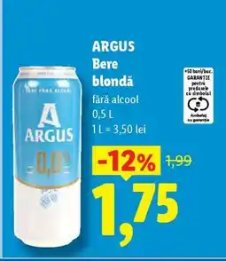 Lidl ARGUS Bere blondă Ofertă