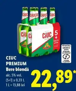 Lidl CIUC PREMIUM Bere blondă Ofertă