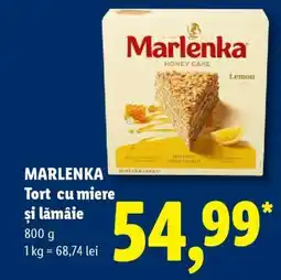 Lidl MARLENKA Tort cu miere și lămâie Ofertă
