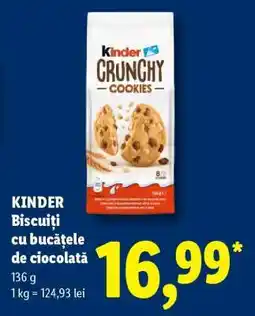 Lidl KINDER Biscuiți cu bucățele de ciocolată Ofertă