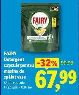 Lidl FAIRY Detergent capsule pentru mașina de spălat vase Ofertă