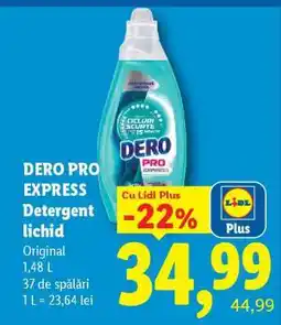 Lidl Dero Pro Express Detergent lichid Ofertă