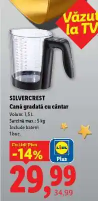 Lidl SILVERCREST Cană gradată cu cântar Ofertă