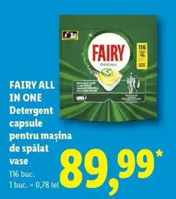 Lidl FAIRY ALL IN ONE Detergent capsule Ofertă