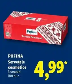 Lidl PUFINA Șervețele cosmetice Ofertă