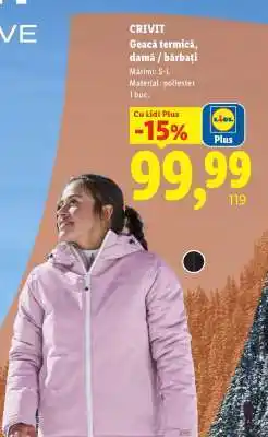 Lidl CRIVIT Geacă termică, damă / bărbați Ofertă