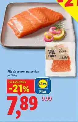 Lidl File de somon norvegian Ofertă
