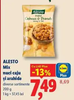 Lidl ALESTO Mix nuci caju și arahide Ofertă