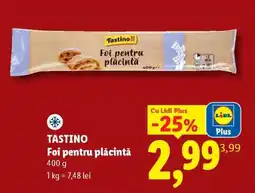 Lidl Tastino Foi pentru plăcintă Ofertă