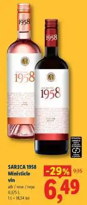 Lidl SARICA 1958 Ministicle vin Ofertă