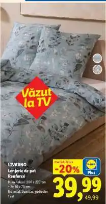 Lidl LIVARNO Lenjerie de pat Renforcé Ofertă